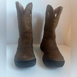 Twisted X Boots Mens 10M All Around Work 11" Soft Toe Distressed Saddle MAB0001